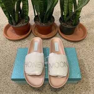 Blue by Betsey Johnson Bali Slide Sandal - Pale Nude - Honey Moon - Size 8.5